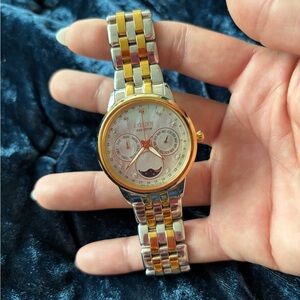 Citizen Eco-Drive Calendrier Diamond Accent Two-Tone Stainless Steel Watch 37mm